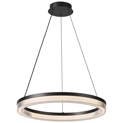 Artcraft Ari 24" Wide Black Led Pendant Light