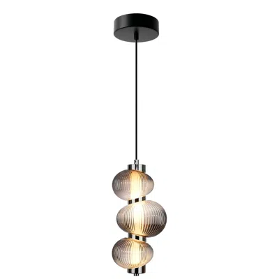 Artcraft Ariel 6 1/4" Wide Chrome Led 3-glass Mini Pendant