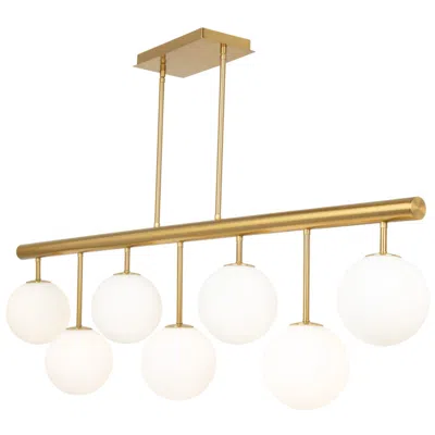 Artcraft Aurelia 11.25" Wide 7.light Brass Island Light