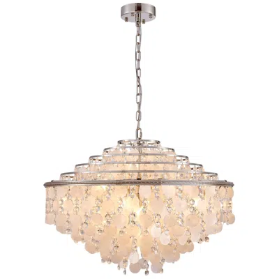 Artcraft Avara 33" Wide 24-light Polished Nickel Chandelier