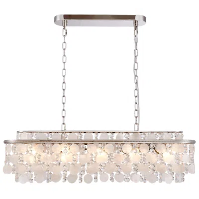 Artcraft Avara 41" Wide 10-light Polished Nickel Chandelier