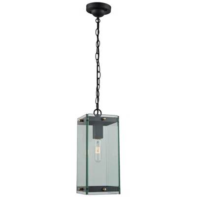 Artcraft Bradgate 19 1/4"h Matte Black Outdoor Hanging Light