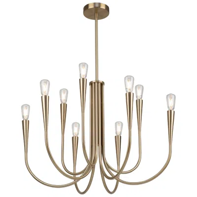 Artcraft Bronte 25.25" Wide 9-light Brass Chandelier