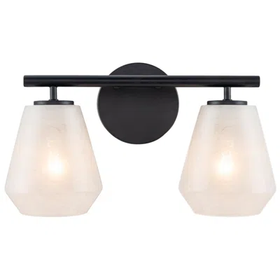 Artcraft Brooke 8" High Black 2-light Wall Sconce