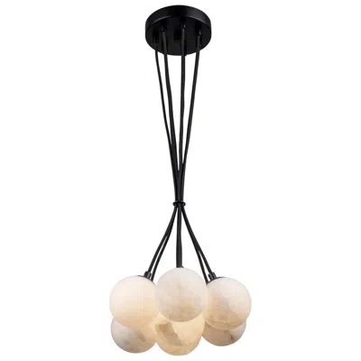 Artcraft Camila 9" Wide 7.light Black Pendant