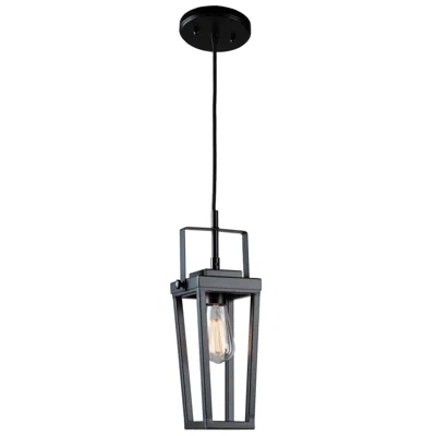 Artcraft Carriage 23.75" Wide Black Pendant
