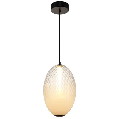 Artcraft Celeste 9 3/4" Wide Gunmetal Led Mini Pendant W/ White Shade