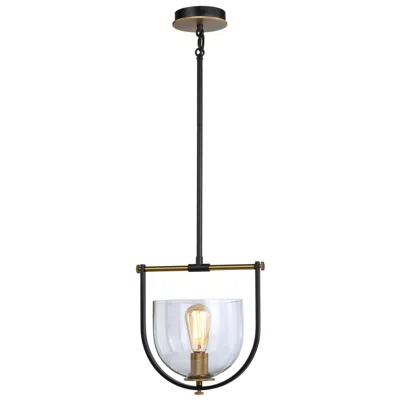 Artcraft Cheshire 1-light Pendant Black & Brass