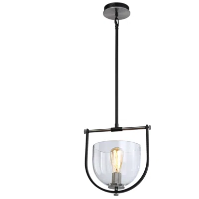 Artcraft Cheshire 1-light Pendant Black & Nickel