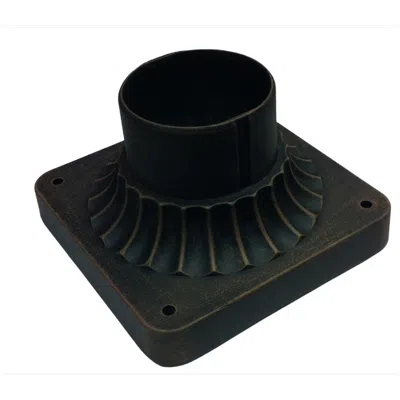 Artcraft Classico 6.5" Wide Rust Outdoor Post Fitter Mount