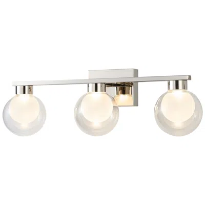 Artcraft Colton 24"w Polished Nickel 3-light Led Bath Light