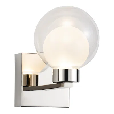 Artcraft Colton 8 1/4" High Polished Nickel Wall Sconce