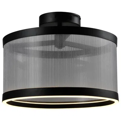 Artcraft Cora 15" Wide Black Led Ceiling Light
