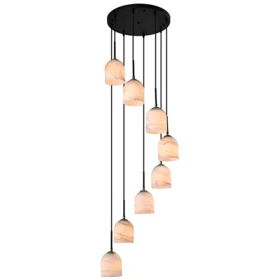 Artcraft Crema 18 1/2" Wide Black Multi-light Pendant