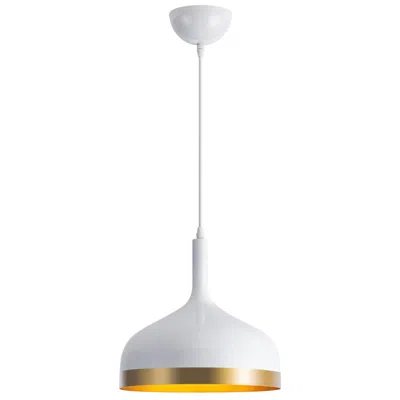 Artcraft Dash 1-light Pendant White & Gold