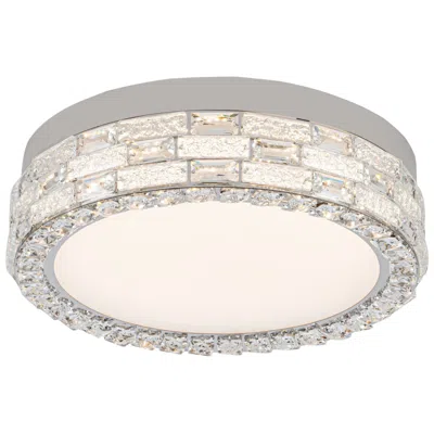 Artcraft Elegance 19 3/4"w Polished Nickel Crystal Led Ceiling Light
