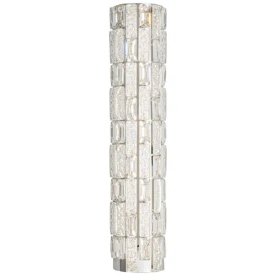 Artcraft Elegance 23 1/2"h Polished Nickel Crystal Led Wall Sconce