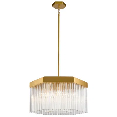 Artcraft Emma 21" Wide Brushed Brass Pendant Light