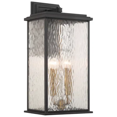 Artcraft Estate 24" High Black 4-light Outdoor Wall Light