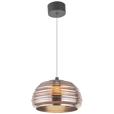 Artcraft Haze 12.5" Wide Black, Espresso Copper Pendant