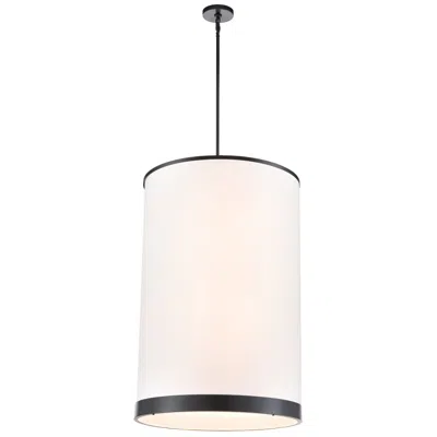 Artcraft High Street 24" Wide Black Cylinder Chandelier