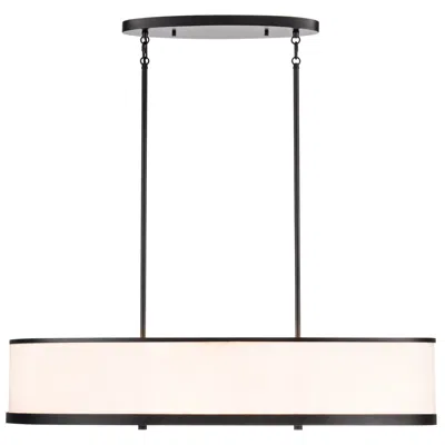 Artcraft High Street 38" Wide Black Linear Chandelier