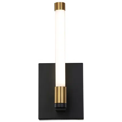 Artcraft Infiniti 1-light Integrated Led Sconce Matte Black & Brass