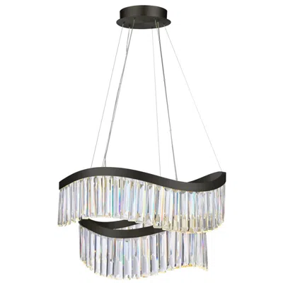 Artcraft Jules 24 3/4" Wide Black Led Chandelier