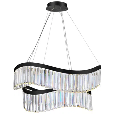 Artcraft Jules 31" Wide Black Led Chandelier