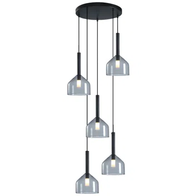 Artcraft Kali 22" Wide Black Multi-light Pendant