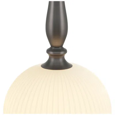Artcraft Kate 10" Wide Graphite, Acid Opal Pendant