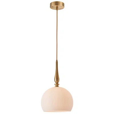 Artcraft Kate 13 3/4" Wide Brushed Brass Pendant Light