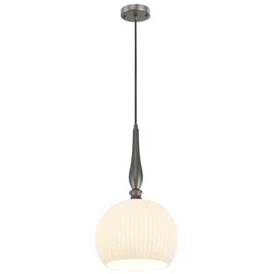 Artcraft Kate 13.5" Wide Graphite, Acid Opal Pendant