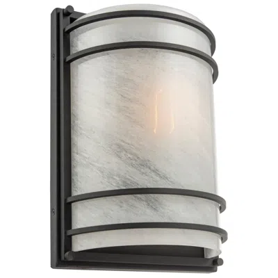 Artcraft Keswick 13" High Black Outdoor Wall Light