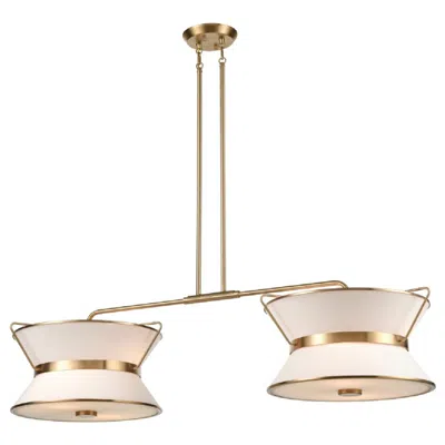 Artcraft Layla 10" Wide Brushed Brass Island Light