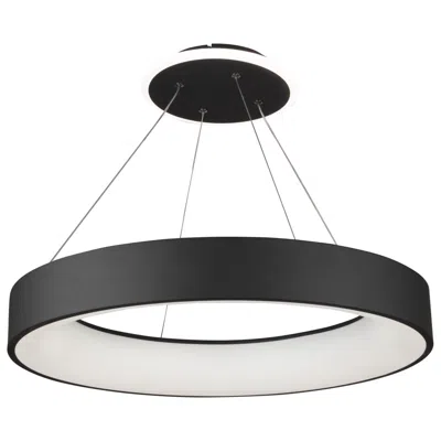 Artcraft Lazio 23 1/2" Wide Black Led Ring Chandelier