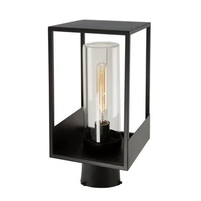 Artcraft Lighting 1 Light Outdoor Lantern Black In Satin Black