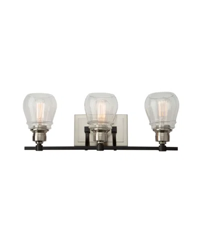Artcraft Lighting 21.65" Metal 3-light Bathroom Vanity In Black