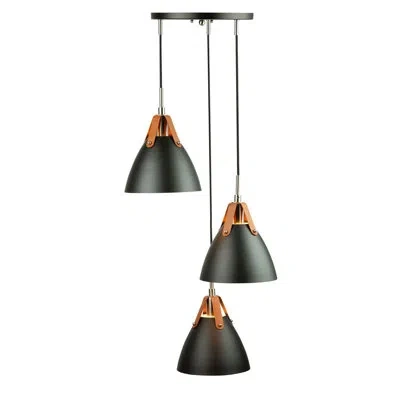 Artcraft Lighting 3 Light Pendant Black
