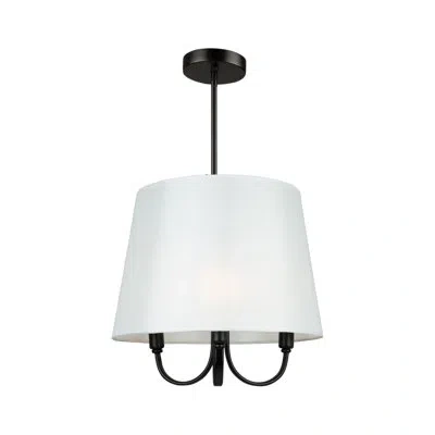 Artcraft Lighting 3 - Light Single Pendant In Black
