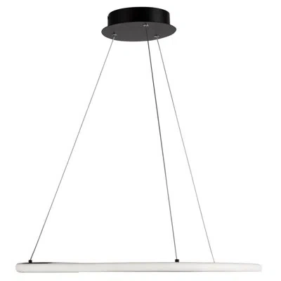 Artcraft Lighting 32w Led Pendant Black And Nickel