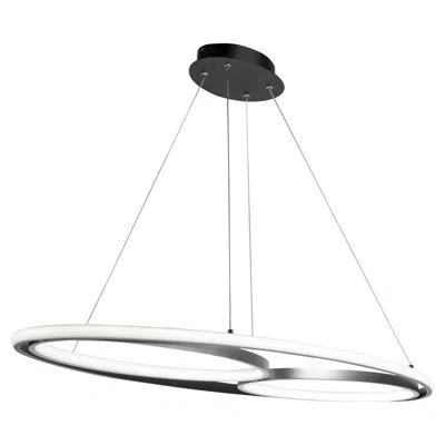 Artcraft Lighting 38w Led Pendant Black And Nickel