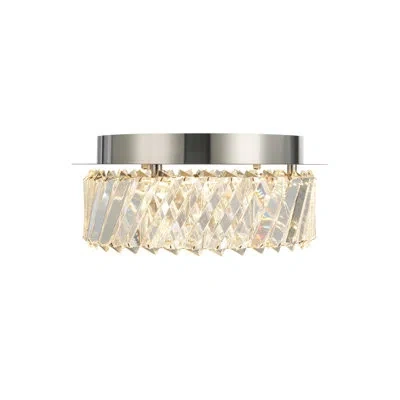 Artcraft Lighting Alya Flush-mount - Polished Nickel - 11.81" Dia.