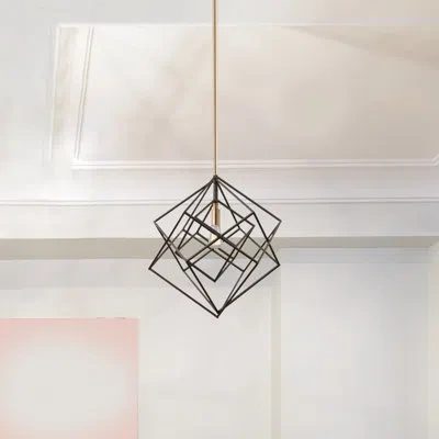 Artcraft Lighting Artistry 1-light Single Geometric Pendant In Gold
