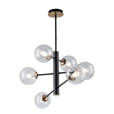 Artcraft Lighting Aurelia Chandelier In Matte Black