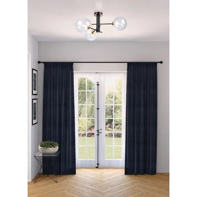 Artcraft Lighting Aurelia Flush Mount In Matte Black