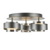 Artcraft Lighting Axis 3-light Semi Flush-mount - Graphite In Graphite