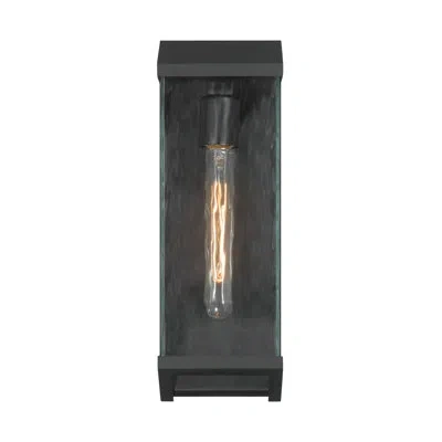 Artcraft Lighting Azure Bay Outdoor Wall Sconce - Black - 4"l X 5"w X 14.75"h - 1-light