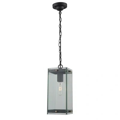 Artcraft Lighting Bradgate Black 1 - Bulb Outdoor Pendant In Matte Black