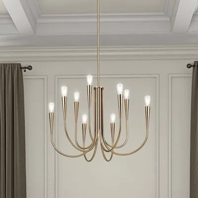 Artcraft Lighting Bronte - Chandelier - 9-light - In Brass